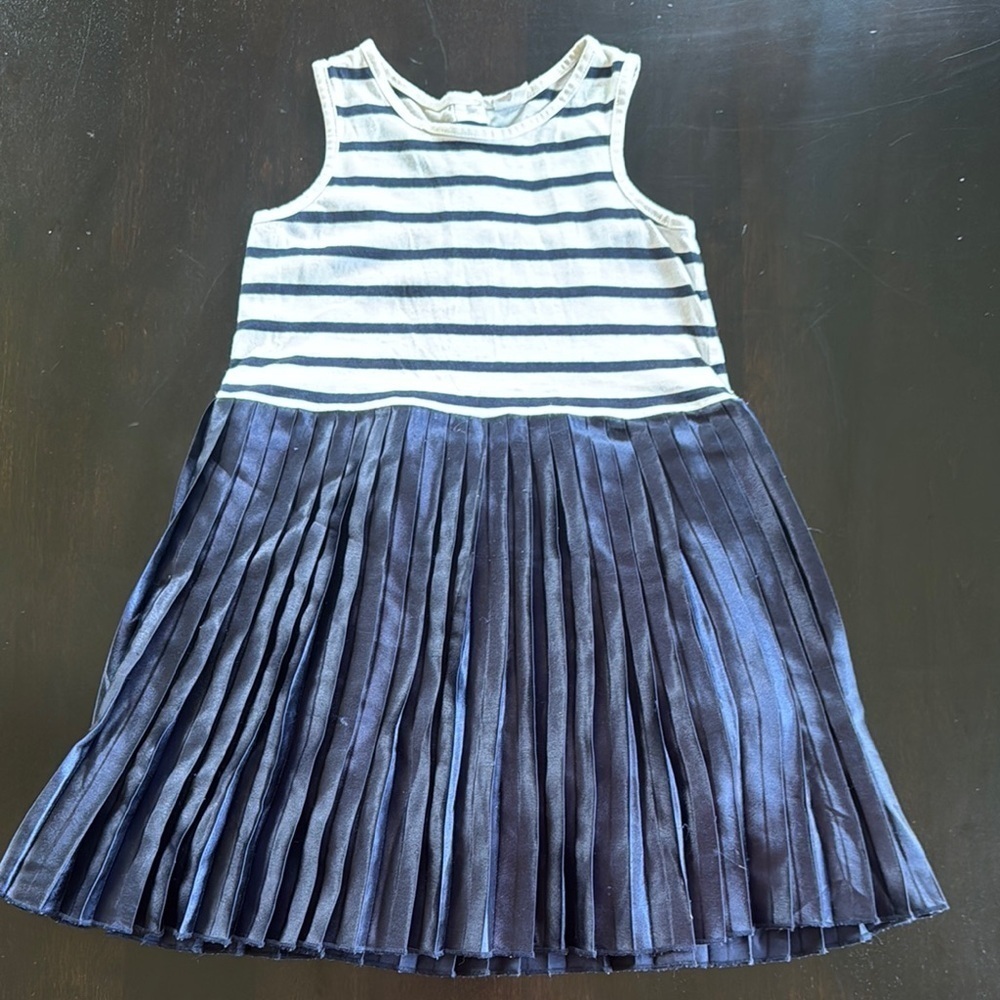GAP Kids Dress in Navy and White Stripes